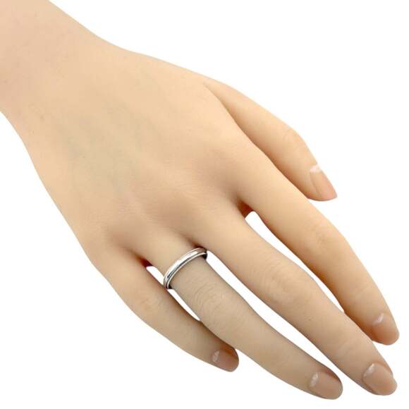Pre-owned Tiffany & Co. Milgrain Ring, Pt950 Platinum, Women's, TIFFANY
